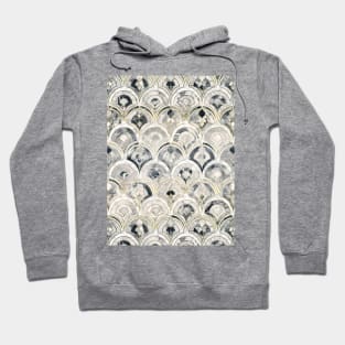 Monochrome Art Deco Marble Tiles Hoodie